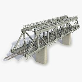 3D Modular Railway Bridge 9